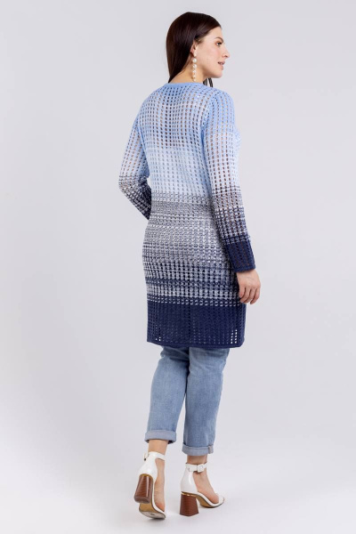 Кардиган с накладными карманами, классический стиль BONADI М-1489 джинс - фото 3