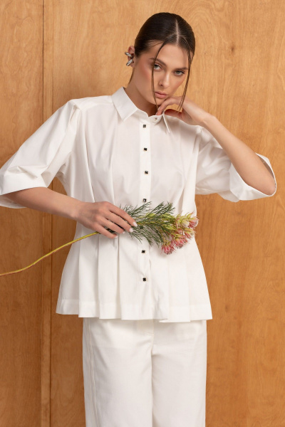 Рубашка Luna М-283 молоко - фото 7