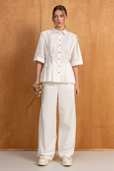 Рубашка Luna М-283 молоко - фото 2