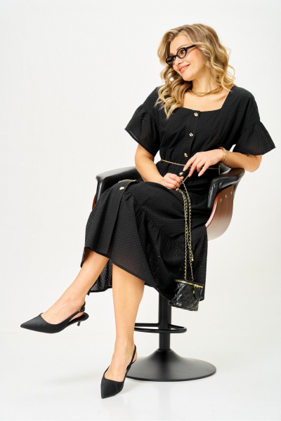 Платье AVA fashion М-189 черный - фото 11