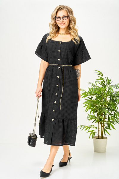 Платье AVA fashion М-189 черный - фото 3