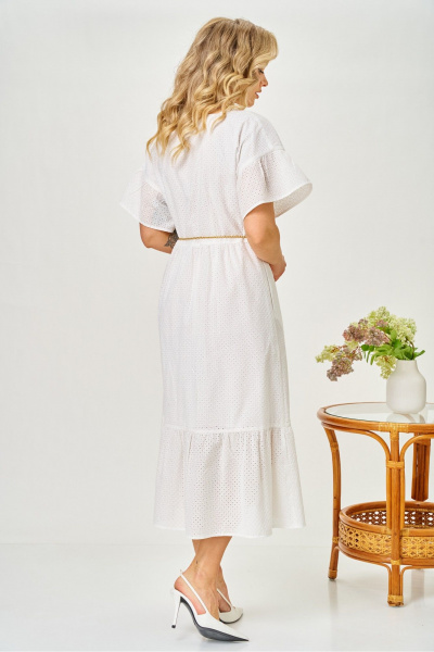 Платье AVA fashion М-190 молочный - фото 10