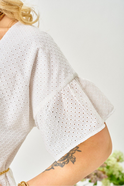 Платье AVA fashion М-190 молочный - фото 6