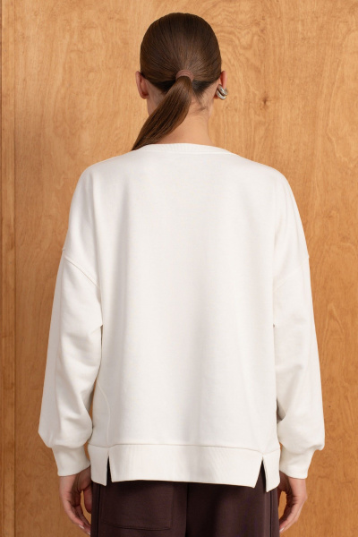 Брюки, свитшот Luna М-290 молоко-шоколад - фото 6