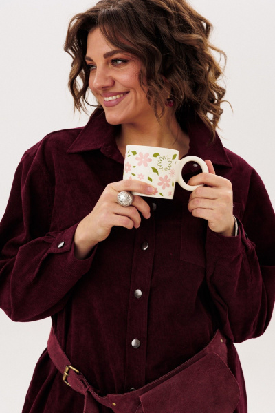 Рубашка Anelli 1819 вишня - фото 9