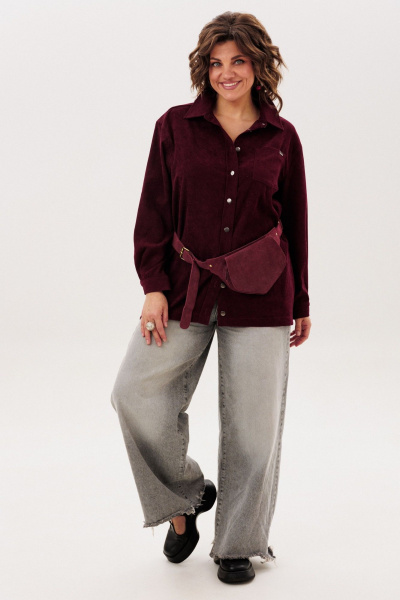 Рубашка Anelli 1819 вишня - фото 8