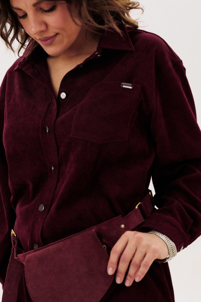 Рубашка Anelli 1819 вишня - фото 7