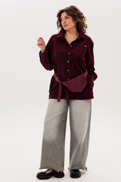 Рубашка Anelli 1819 вишня - фото 6