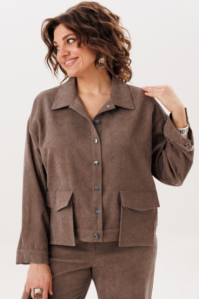 Жакет Anelli 1528.2 жаренный-миндаль - фото 4