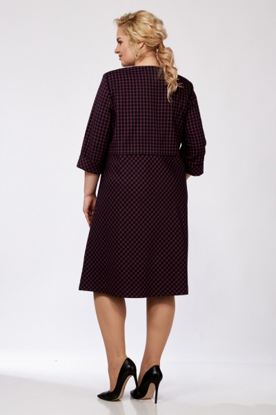 Платье СиБон 0257 сине-красный_клетка - фото 9