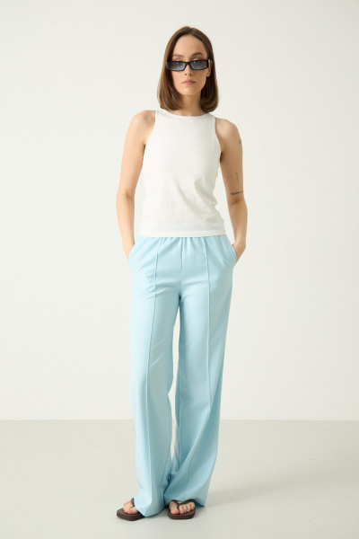 Брюки Luitui R2062 светло-голубой - фото 1