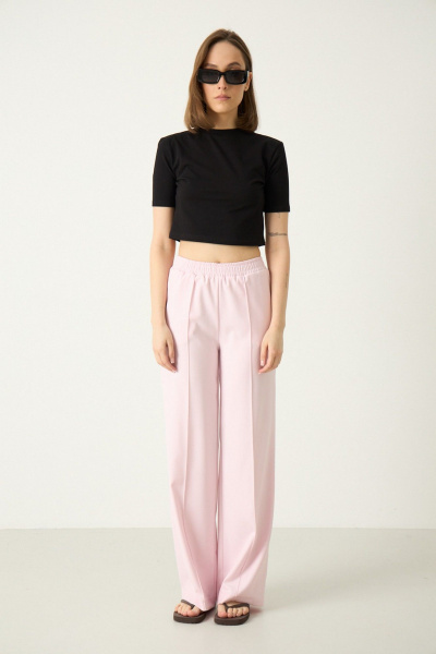 Брюки Luitui R2062 светло-розовый - фото 4