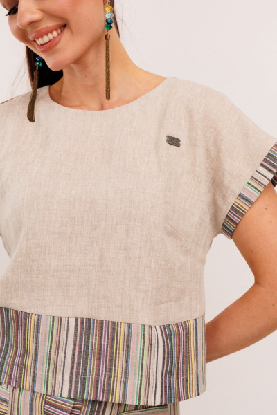 Блуза, юбка Galean Style 693.2 мятная_полоска - фото 6