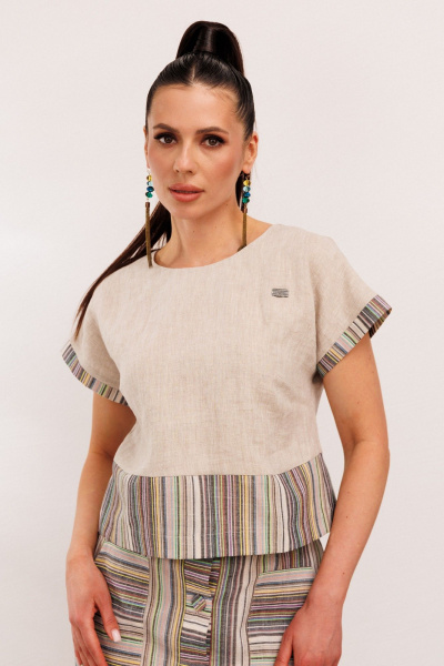 Блуза, юбка Galean Style 693.2 мятная_полоска - фото 5