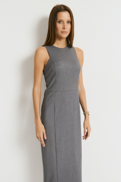 Платье Luitui R1077 серый - фото 4