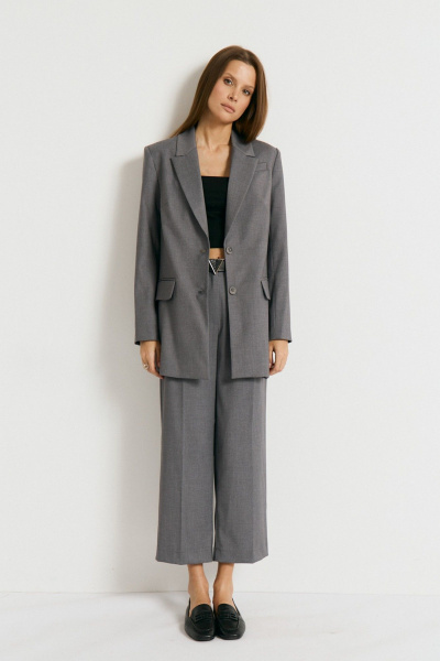 Брюки Luitui R2086 серый - фото 4