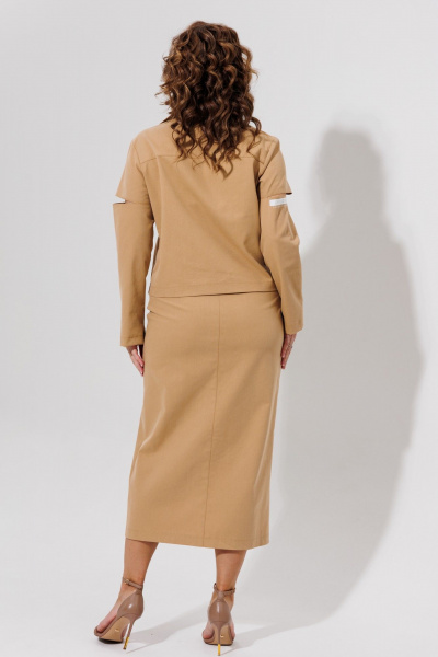 Жакет, юбка Galean Style 966.1 песочный - фото 14