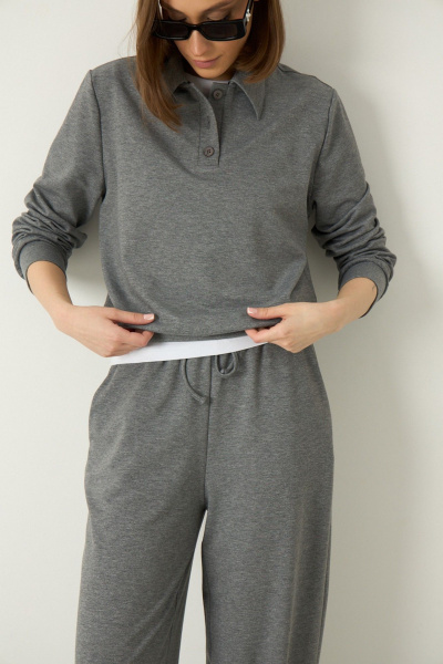 Брюки Luitui R2087 серый - фото 10