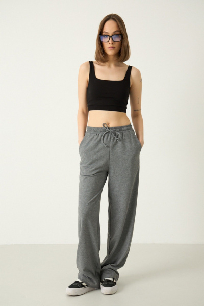 Брюки Luitui R2087 серый - фото 5