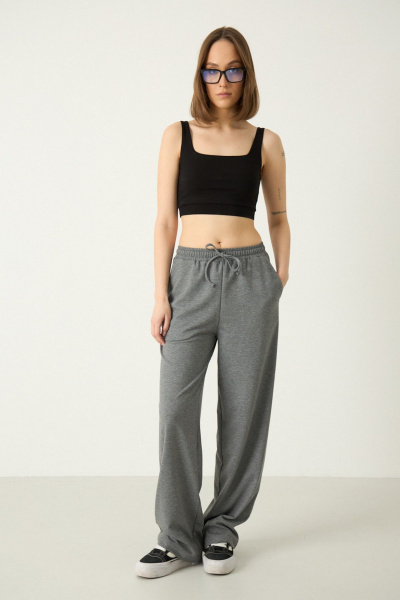 Брюки Luitui R2087 серый - фото 1