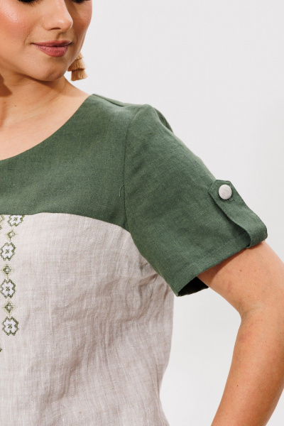 Блуза, брюки Galean Style 977.1 зеленый - фото 7