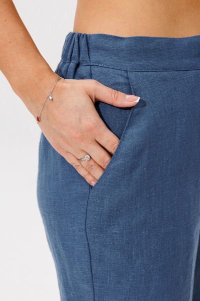 Блуза, брюки Galean Style 977.1 синий - фото 5