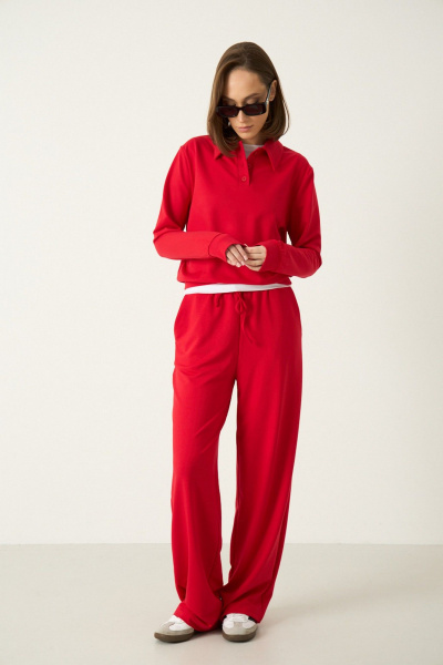 Джемпер Luitui R5073 красный - фото 4