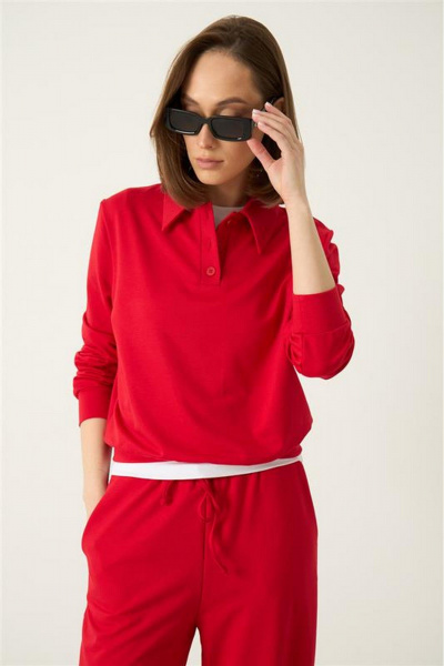 Джемпер Luitui R5073 красный - фото 1