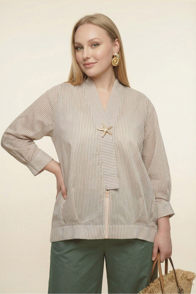 Блуза, брюки, брошь, топ Deesses 3163 - фото 10