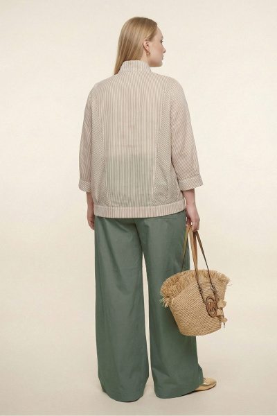 Блуза, брюки, брошь, топ Deesses 3163 - фото 9