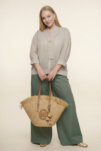 Блуза, брюки, брошь, топ Deesses 3163 - фото 5