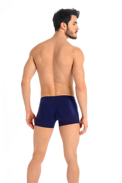 Мужские хлопковые боксеры-брифы из эластичного трикотажа Teyli 801 синий - фото 2