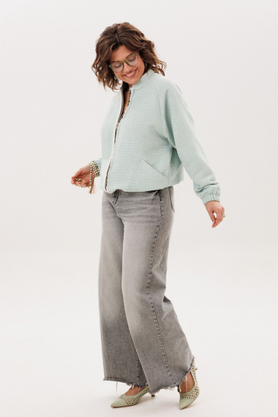 Блуза Anelli 1778.1 светло-зеленый - фото 8