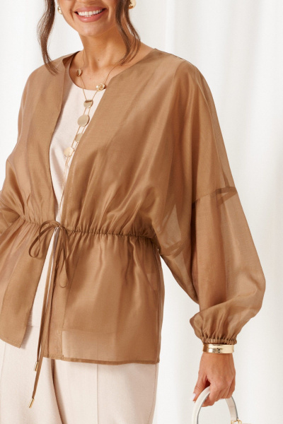 Блуза, брюки, топ Beautiful&Free 6448 бежевый - фото 7