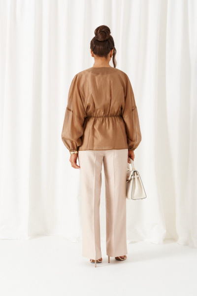 Блуза, брюки, топ Beautiful&Free 6448 бежевый - фото 8