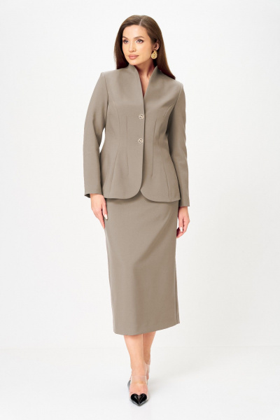 Жакет, юбка LeNata 20549 капучино - фото 1