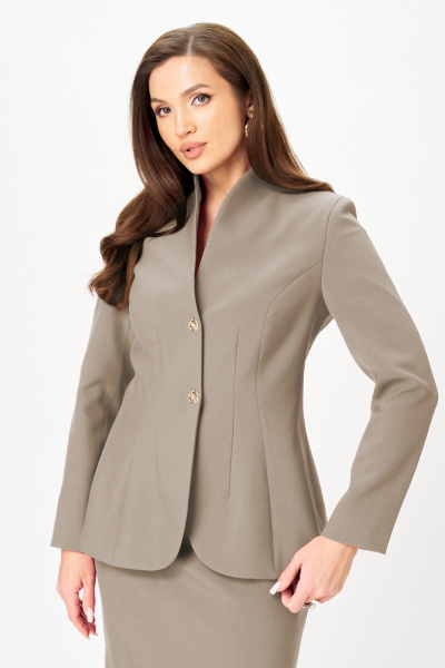 Жакет, юбка LeNata 20549 капучино - фото 6