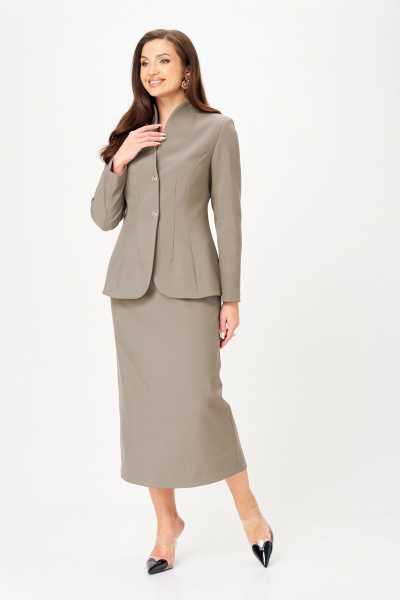 Жакет, юбка LeNata 20549 капучино - фото 3