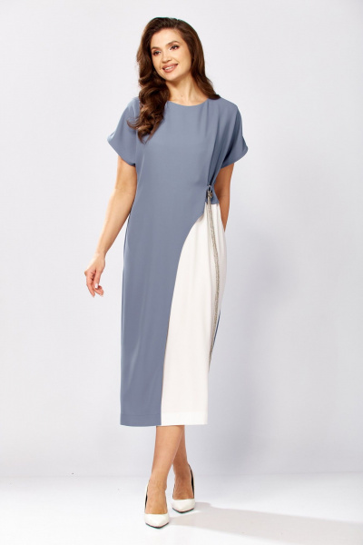 Платье KaVaRi 1134.1 голубой - фото 2