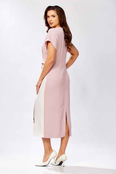 Платье KaVaRi 1134.2 пудровый - фото 9