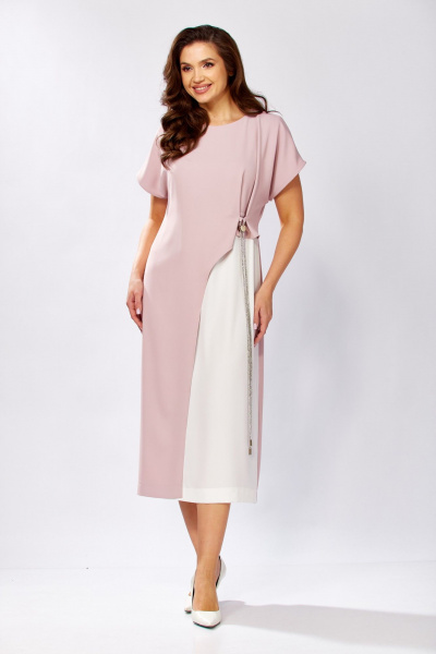Платье KaVaRi 1134.2 пудровый - фото 2