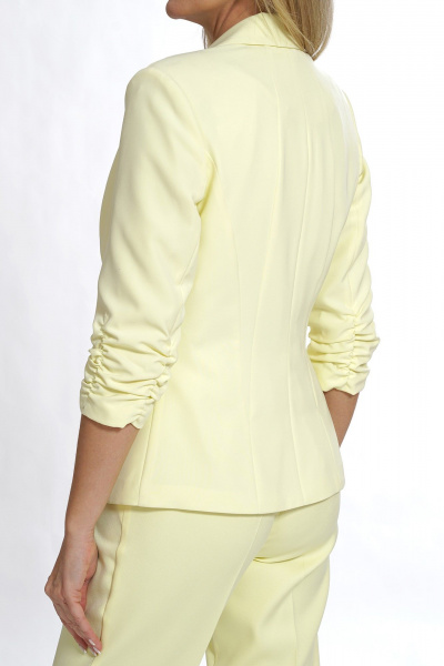 Брюки, жакет, топ Alani Collection 2534 лимонный - фото 7