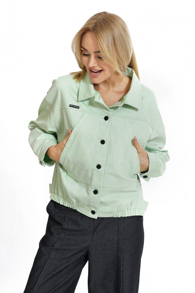 Брюки, жакет Alani Collection 2290 салатовый - фото 6