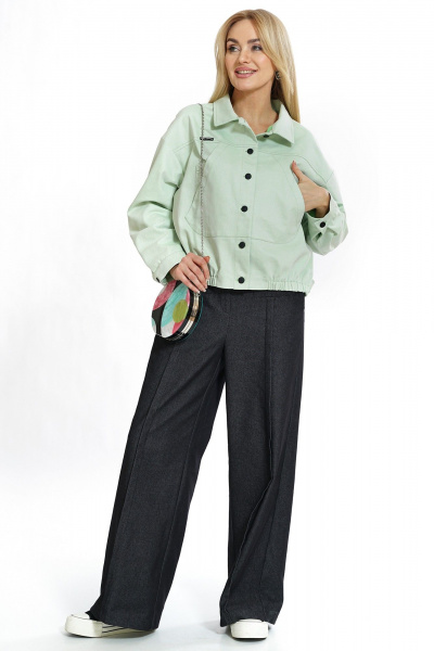 Брюки, жакет Alani Collection 2290 салатовый - фото 2