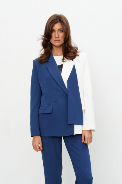 Брюки, жакет KaVaRi 8052 синий - фото 3