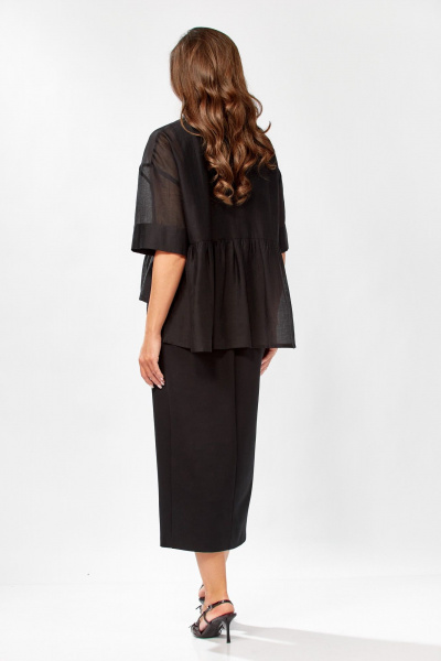 Блуза, платье KaVaRi 8062 черный - фото 12