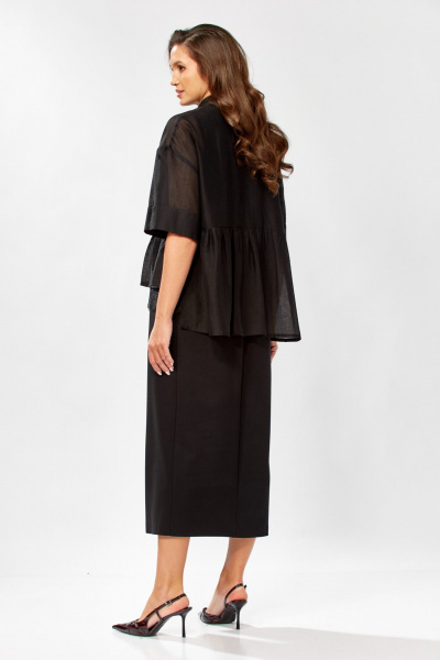 Блуза, платье KaVaRi 8062 черный - фото 11