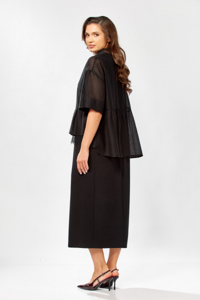 Блуза, платье KaVaRi 8062 черный - фото 10