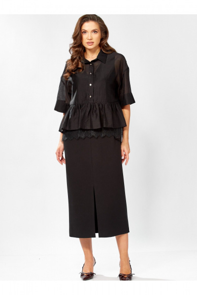 Блуза, платье KaVaRi 8062 черный - фото 1