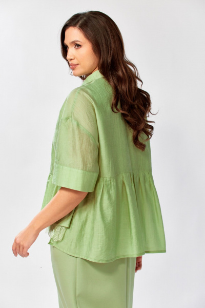 Блуза, платье KaVaRi 8062.2 олива - фото 6